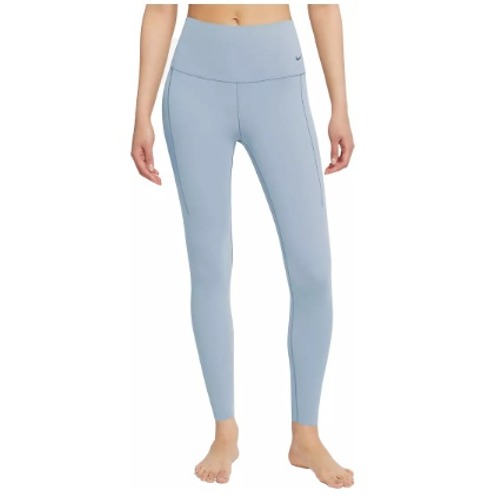 Nike Zenvy Dri-Fit High Rise 7/8 Training Leggings Womens Xs Blue Dq6015 New